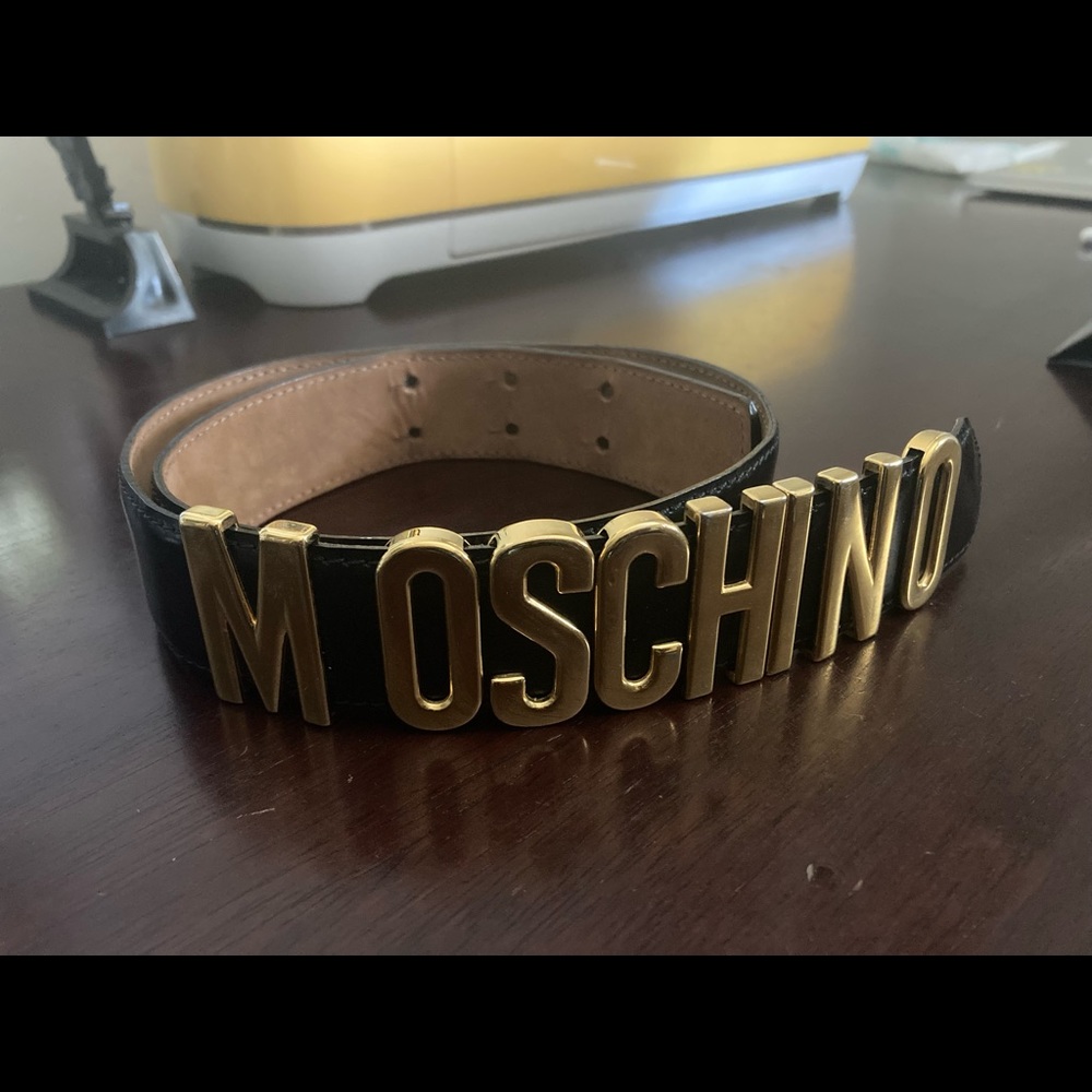 Moschino Logo Belt